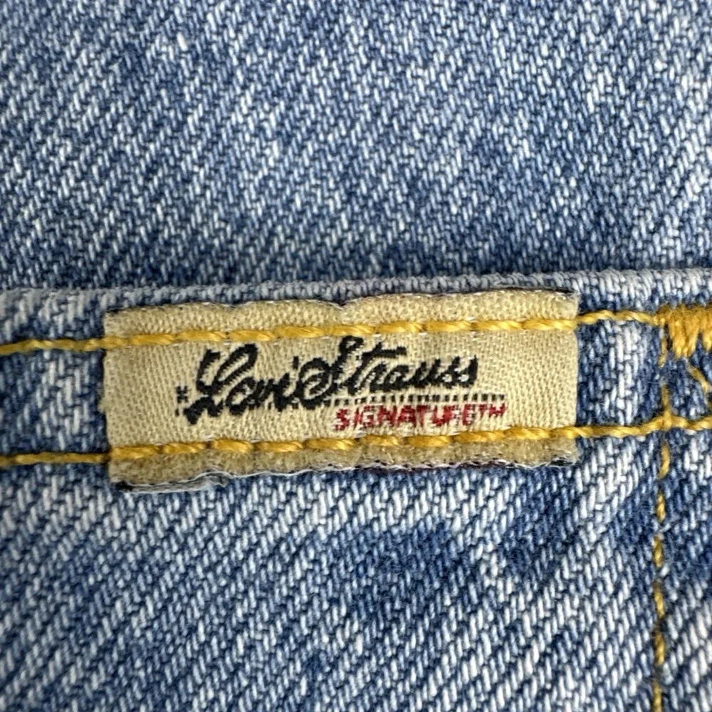 Levi Strauss Signature Mens‎ Relaxed Fit Jeans Light Wash Denim 38x30